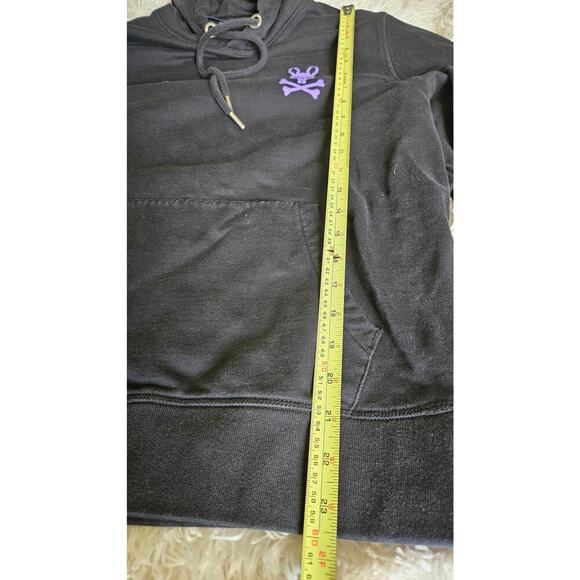 Psycho Bunny Hoodie Chicago HD Dotted Hoodie Mens S Black $155 Retail - Picture 3 of 5